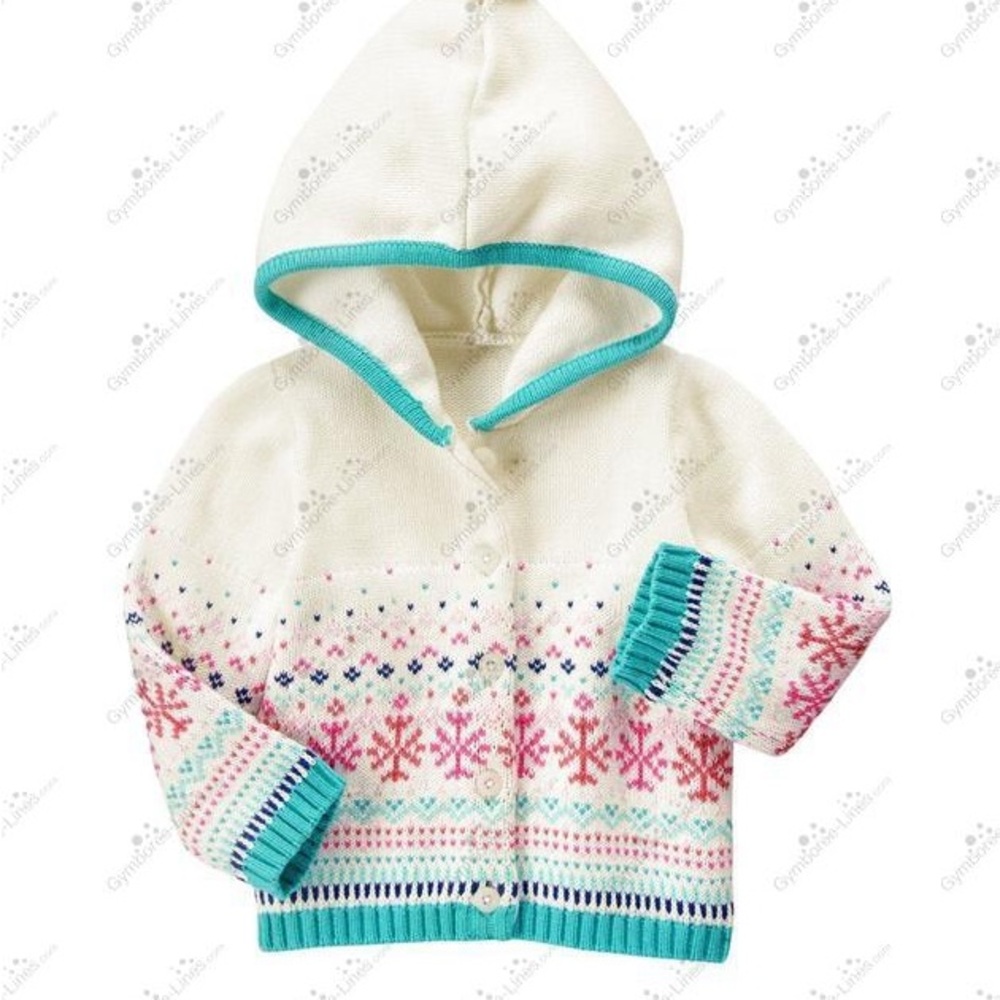 Gymboree Girls Size 2T 
Cozy Fair Isle Sweater
Cardigan Button Up
100% Cotton